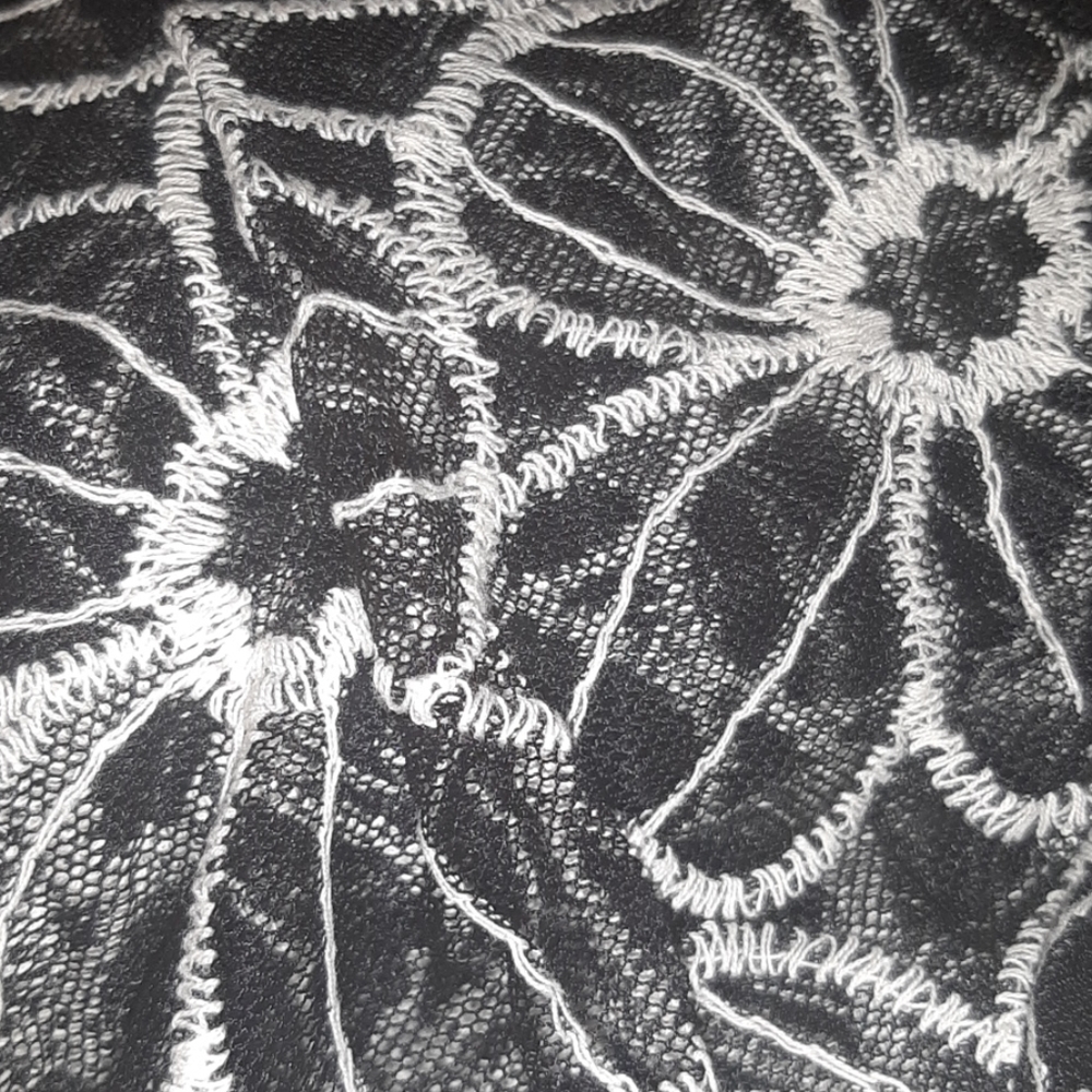 HP 🎈 Lace Embroidered Cover Up - Black - Picture 4 of 6